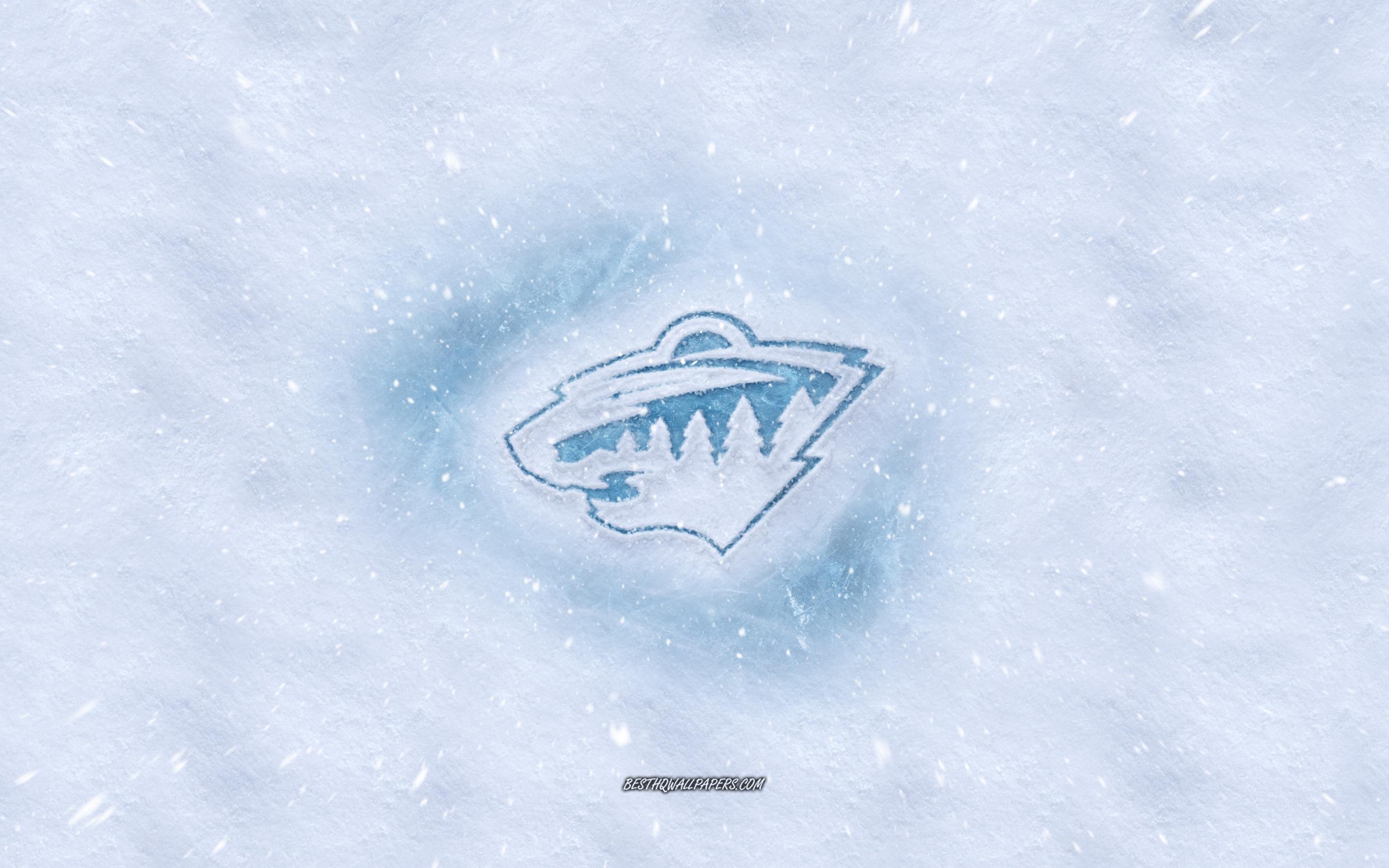 2880x1800 Download wallpaper Minnesota Wild logo, American hockey club, winter concepts, NHL, Minnesota Wild ice logo, snow texture, St Paul, Minnesota, USA, snow background, Minnesota Wild, hockey for desktop with resolution 2880x1800. High