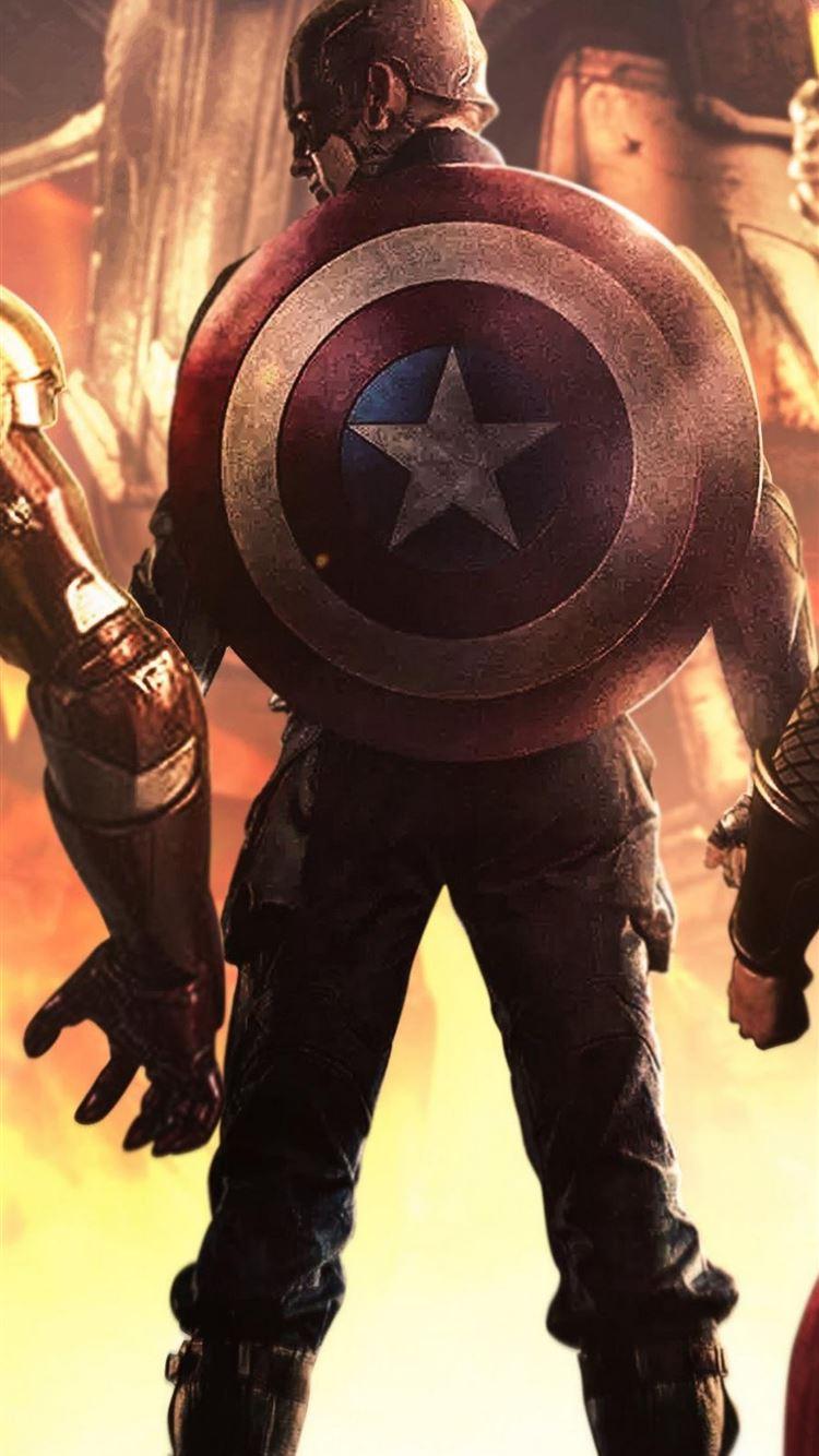 750x1334 Iron Man Thor Captain America Endgame iPhone Wallpaper Free Download