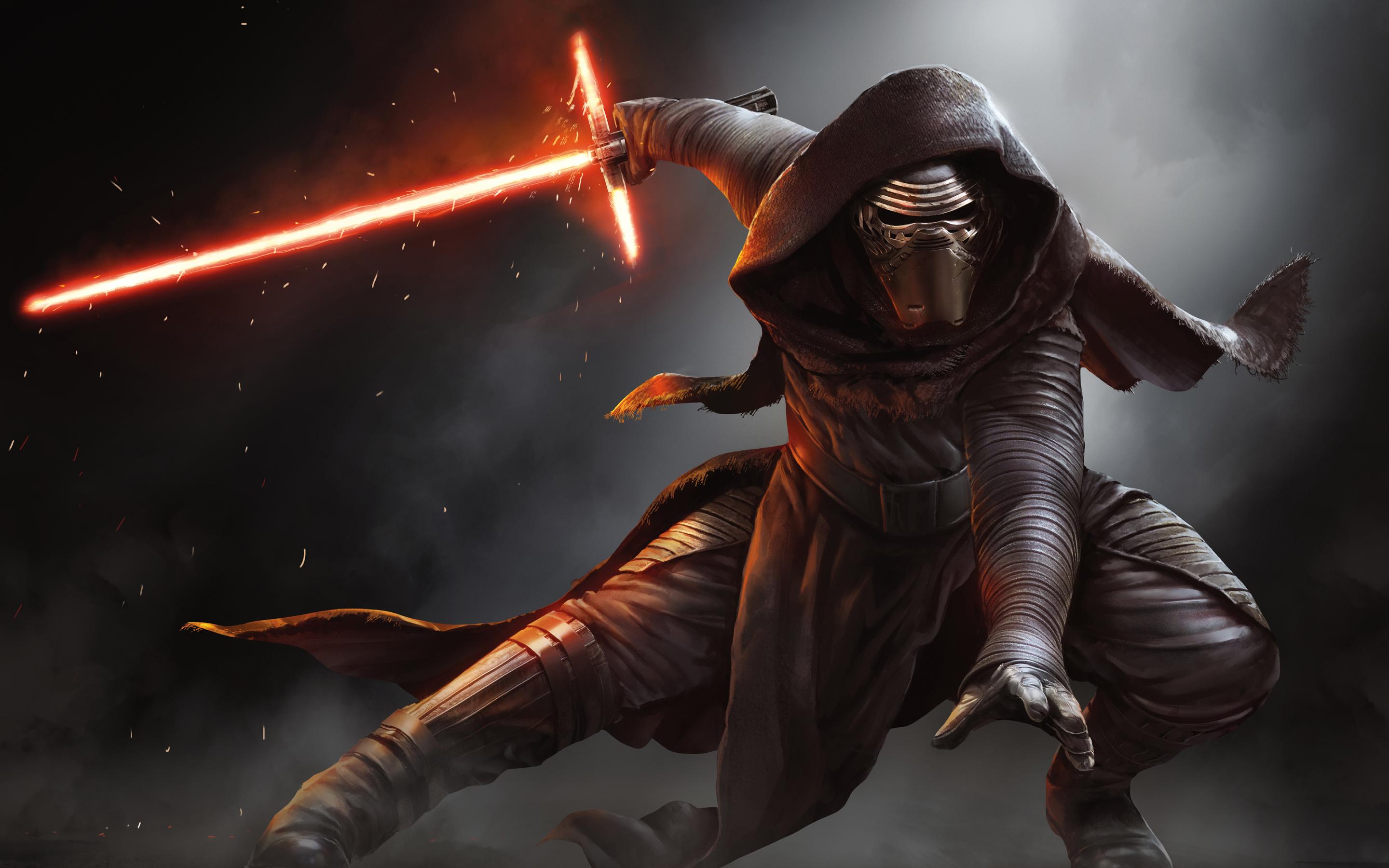2880x1800 Ezra Bridger vs Kylo Ren