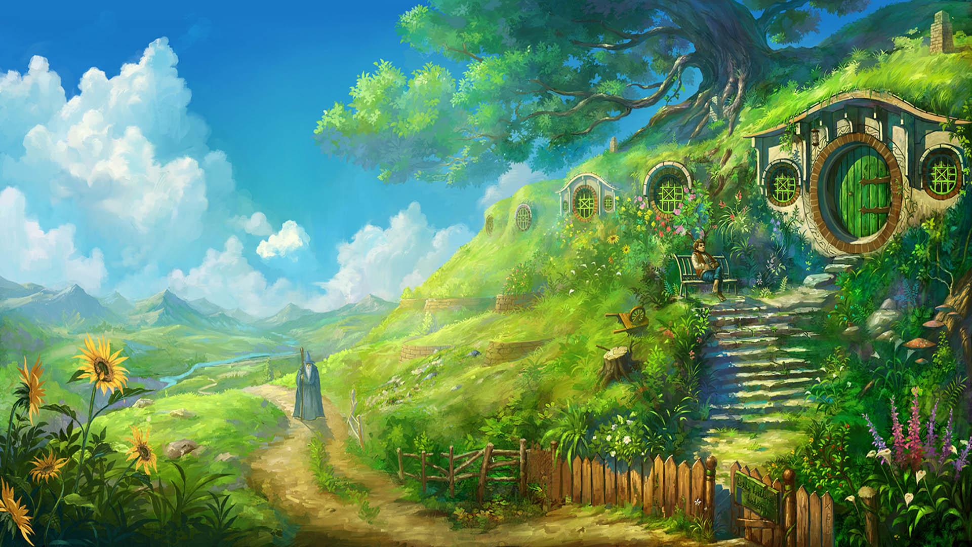 1920x1080 A wizard is never late, Frodo Baggins. Nor is he early. He arrives precisely when he means to.: wallpaper