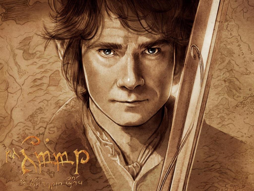 1024x768 The Hobbit Bilbo Baggins Artwork Google+ Cover Photo