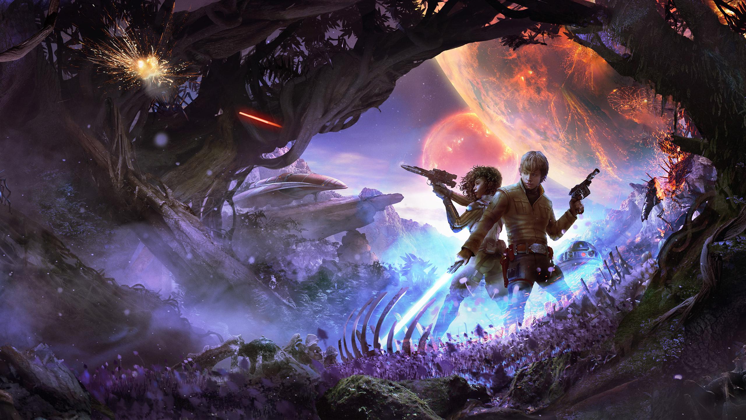 2560x1440 Star Wars Jedi Art