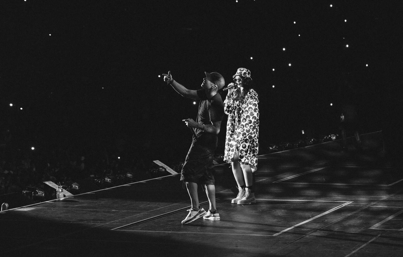 1332x850 Wallpaper Rihanna, Rihanna, Eminem, Eminem, The Monster Tour image for desktop, section музыка