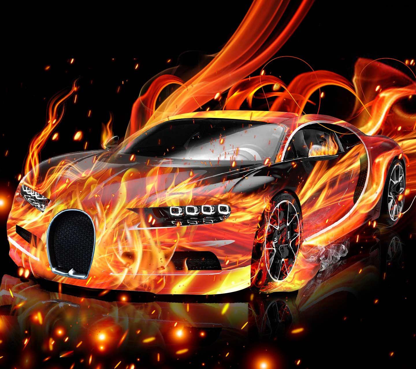 Bugatti Fire Wallpapers - Top Free Bugatti Fire Backgrounds