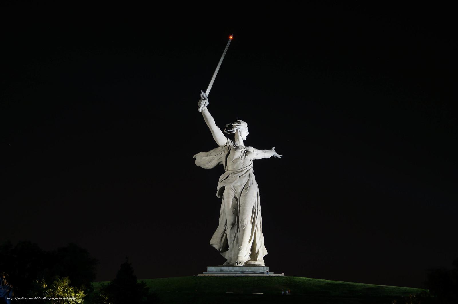 1600x1063 Download wallpaper Mamaev Kurgan, statue, motherland, Volgograd free desktop wallpaper in the resolution 4912x3264
