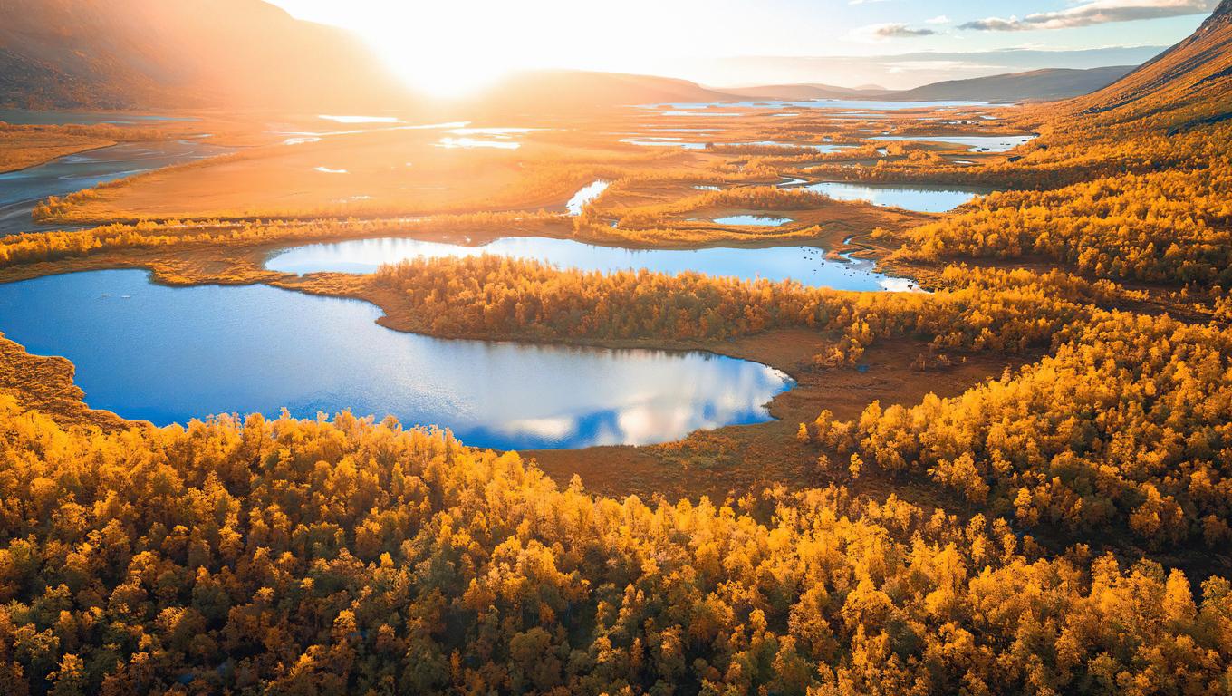 1360x768 Sunrise In Swedish Lapland 4k Laptop HD HD 4k Wallpaper, Image, Background, Photo and Picture