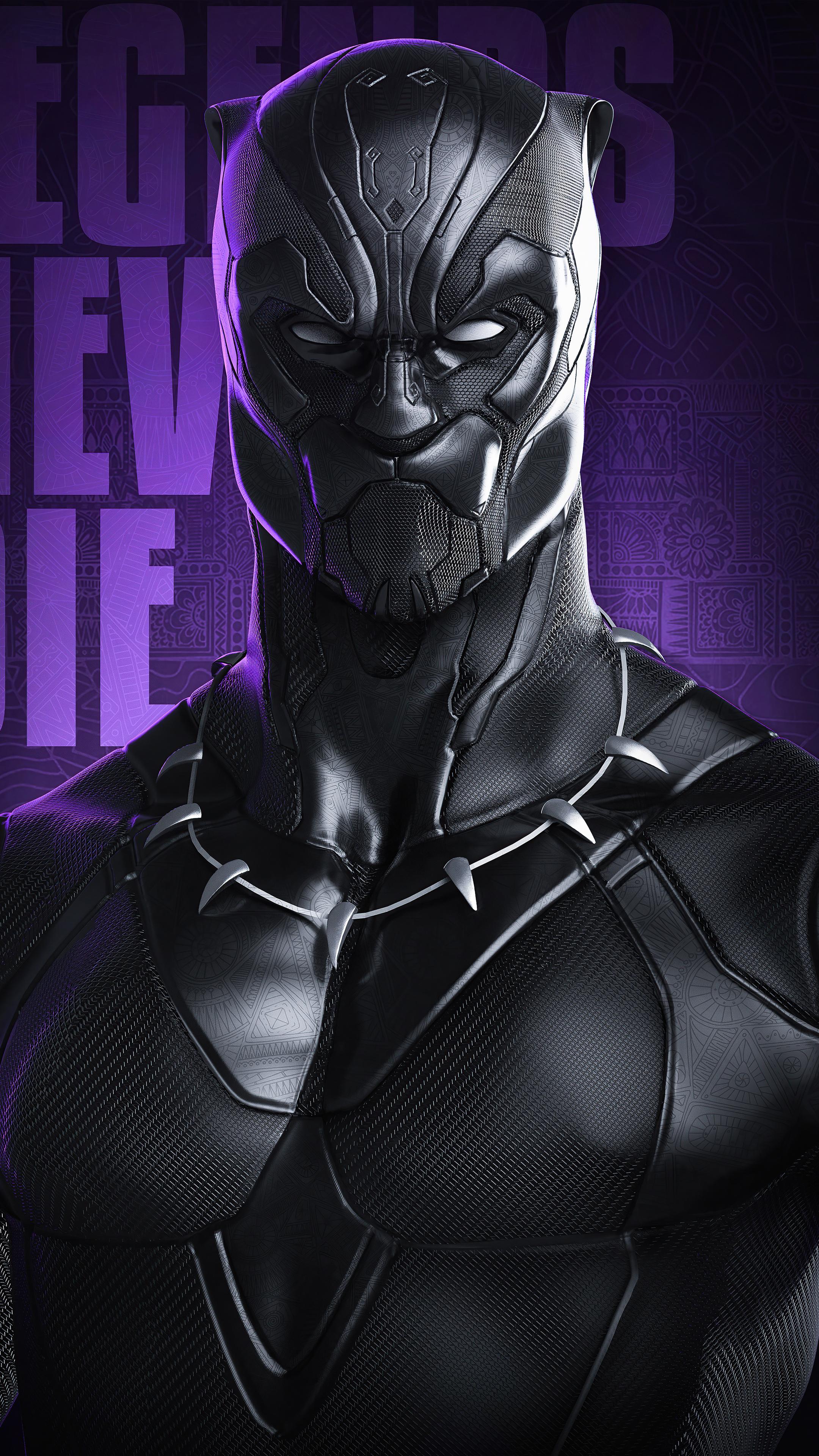 2160x3840 Black Panther Legend Never Die 4k Sony Xperia X, XZ, Z5 Premium HD 4k Wallpaper, Image, Background, Photo and Picture