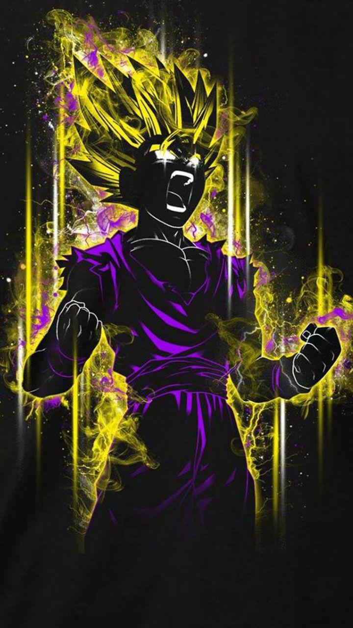 720x1280 goku silhouette wallpaper. Dragon ball wallpaper, Dragon ball painting, Dragon ball art