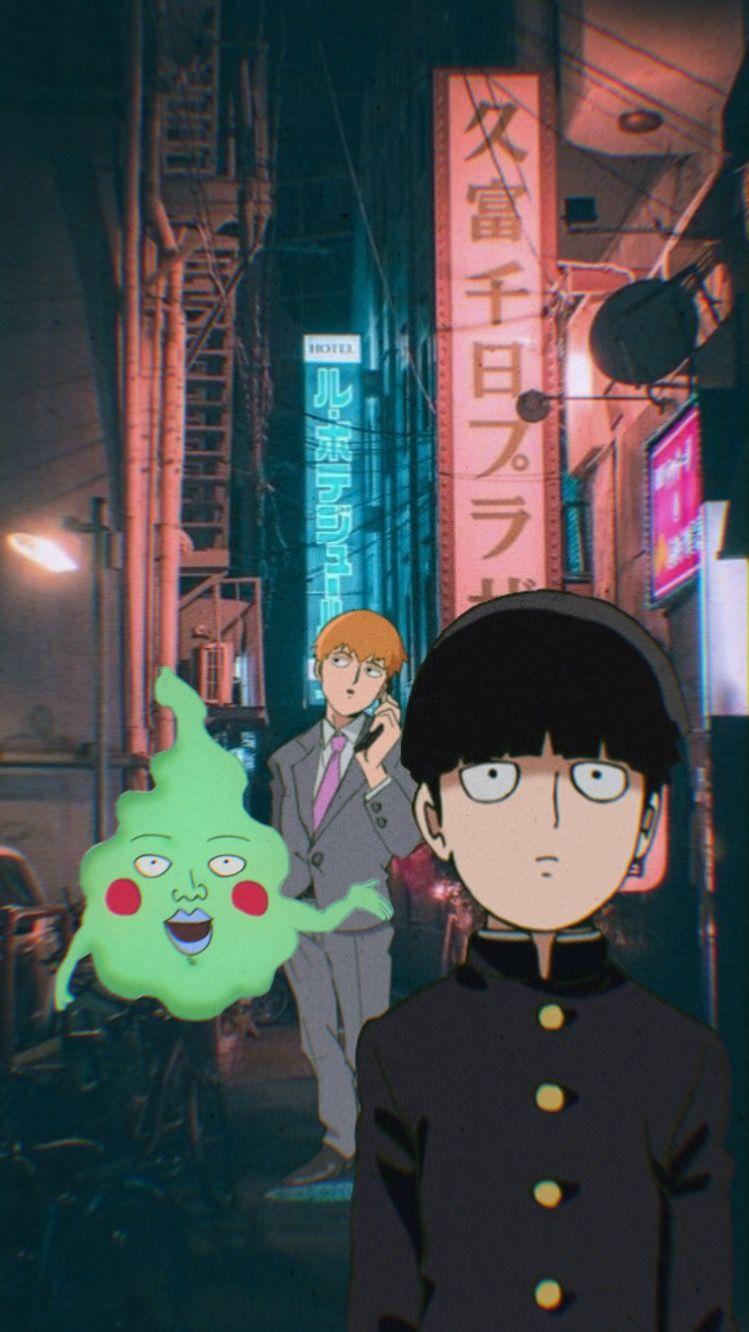 749x1332 Download Wallpaper Mob Psycho 100 HD Untuk Android/iPhone