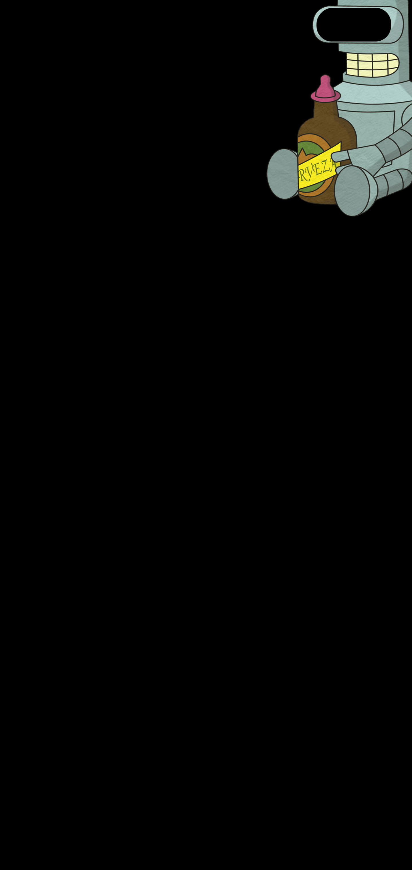 1440x3040 All- Black Wallpaper