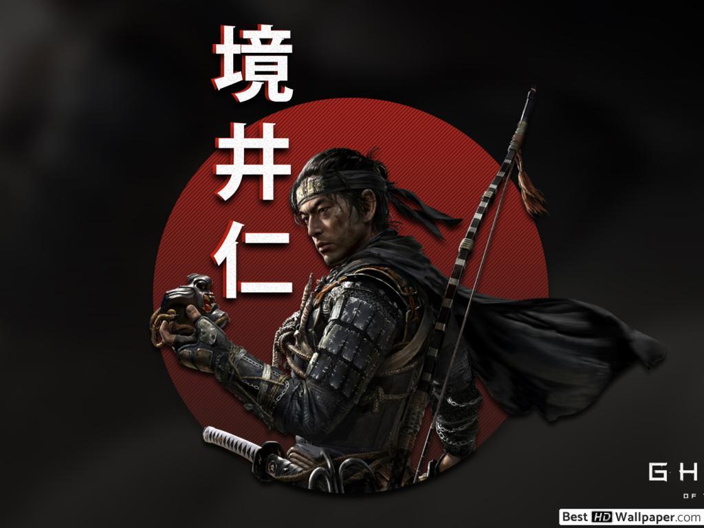 1024x768 Ghost of Tsushima Jin Sakai Playstation 4 HD wallpaper download