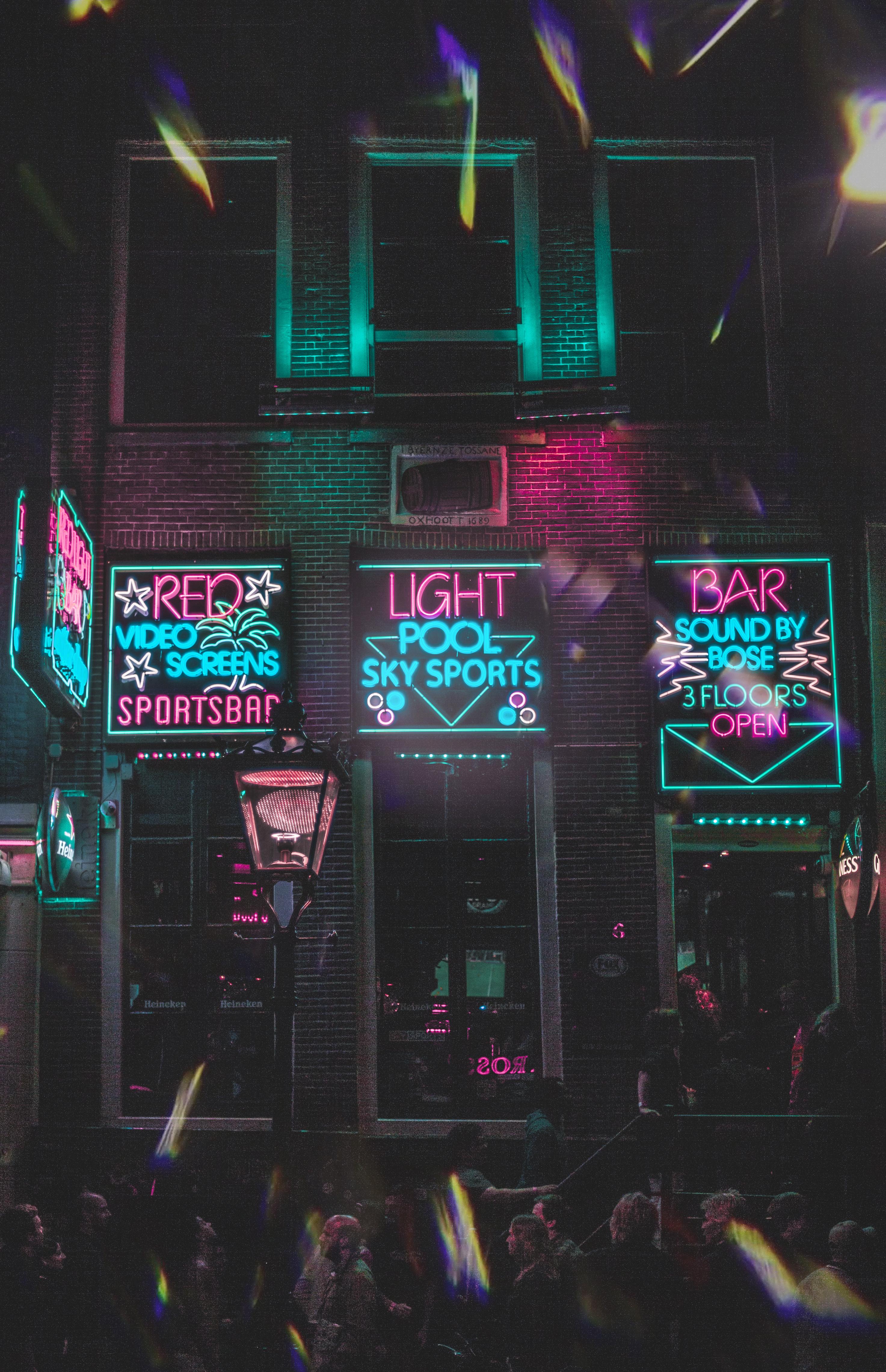 2946x4559 Neon Light Signages On Wall · Free