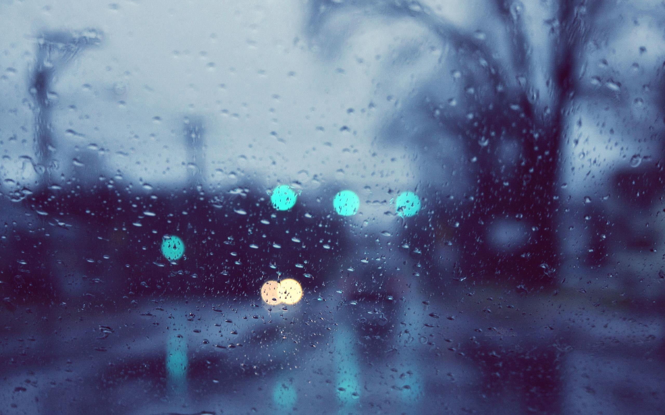 2560x1600 Rain Window Wallpaper background picture