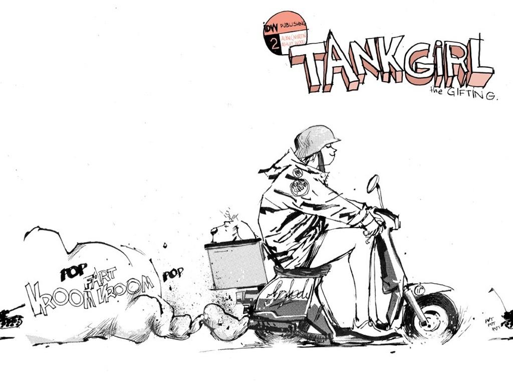 1024x768 My Free Wallpaper Wallpaper : Tank Girl