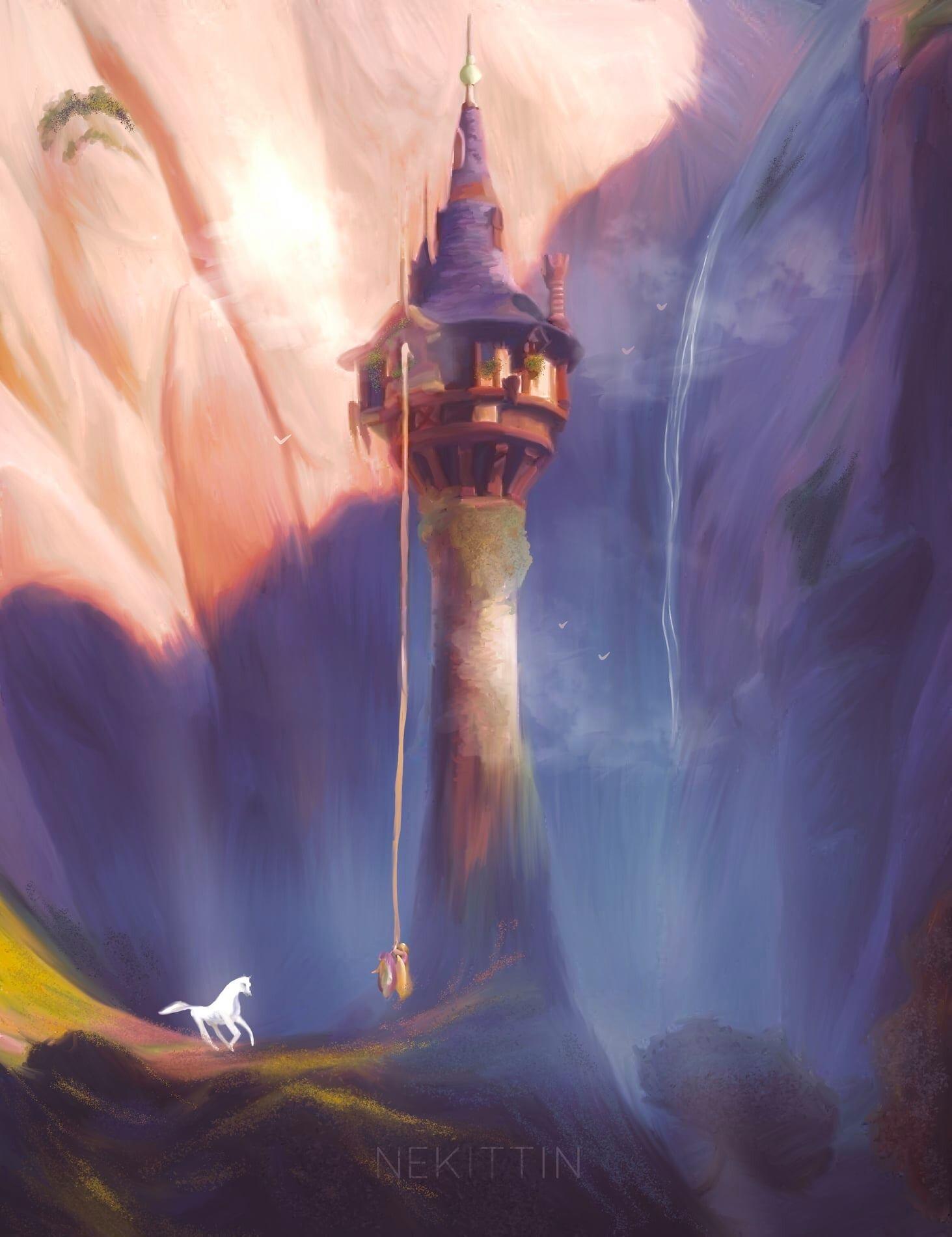 1463x1901 Rapunzel and Maximus (Tangled Fan Art), Digineki