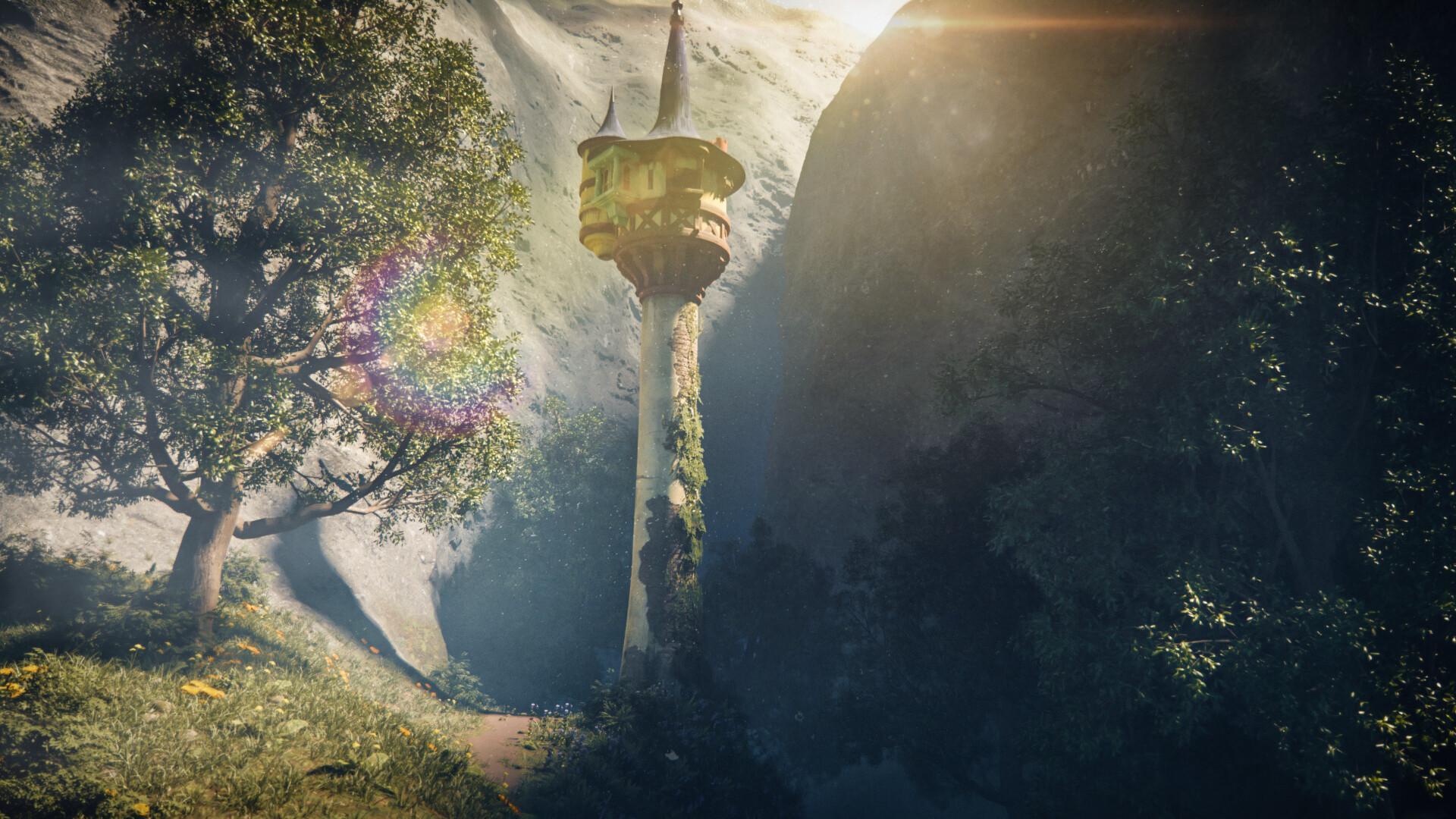 1920x1080 Rapunzel's Tower, Kilian Van Hasten