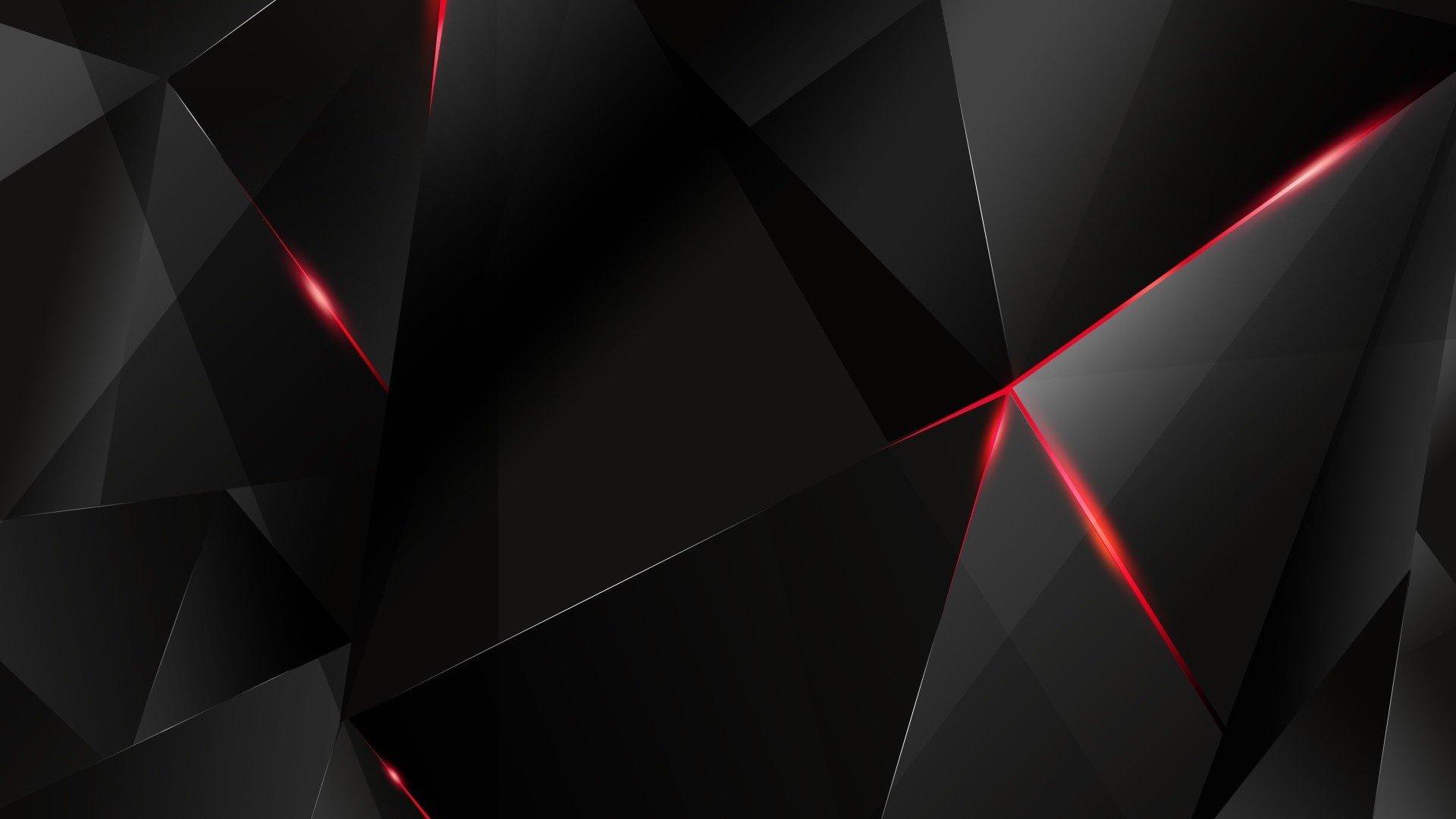 1920x1080 Free download Black polygon with red edges abstract HD wallpaper 1920x1080 120 [1920x1080] for your Desktop, Mobile & Tablet. Explore Abstract Wallpaper 1920x1080. Abstract Art Wallpaper, Best Abstract Wallpaper