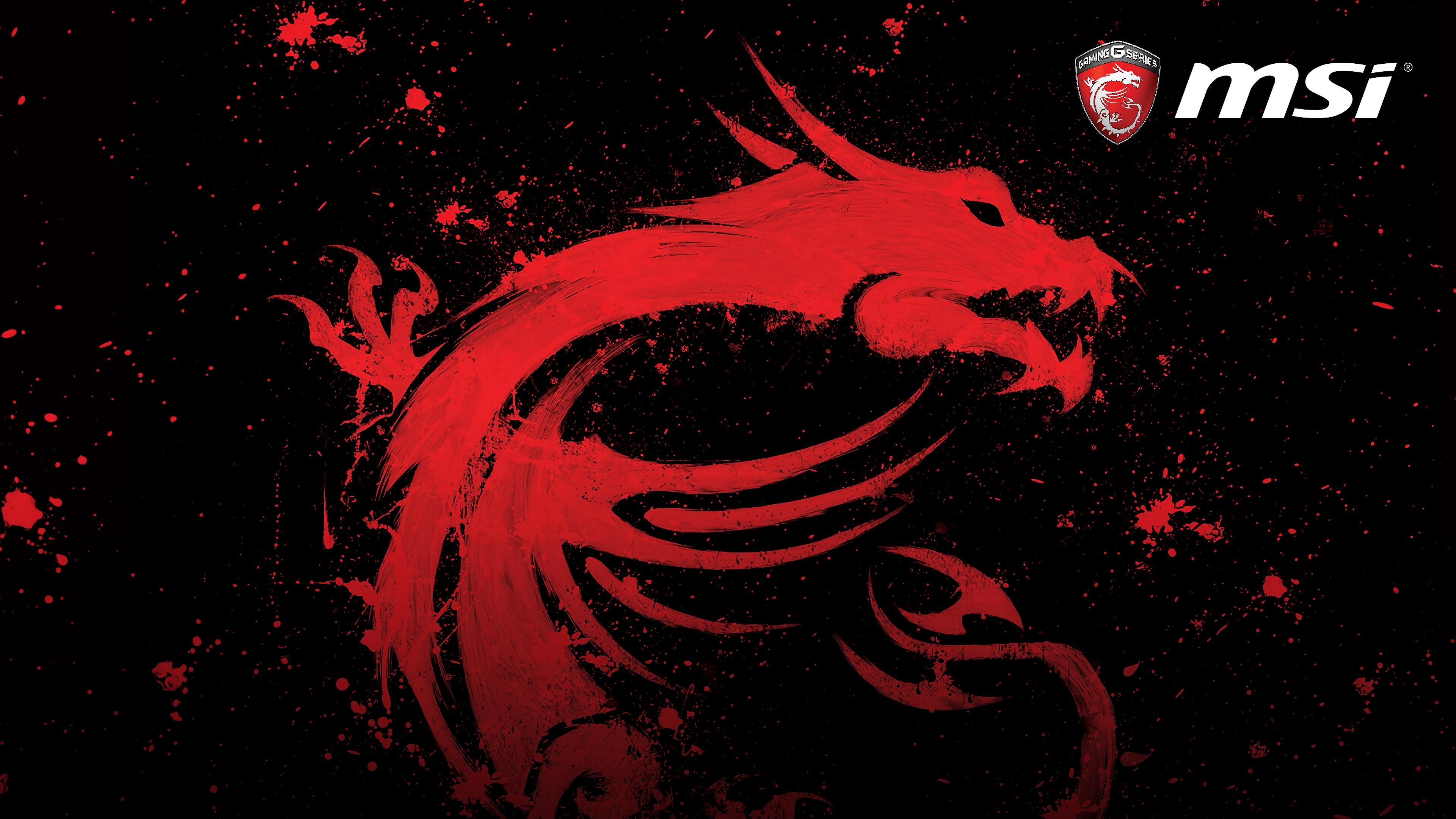 3840x2160 MSi Red Dragon Logo 4K