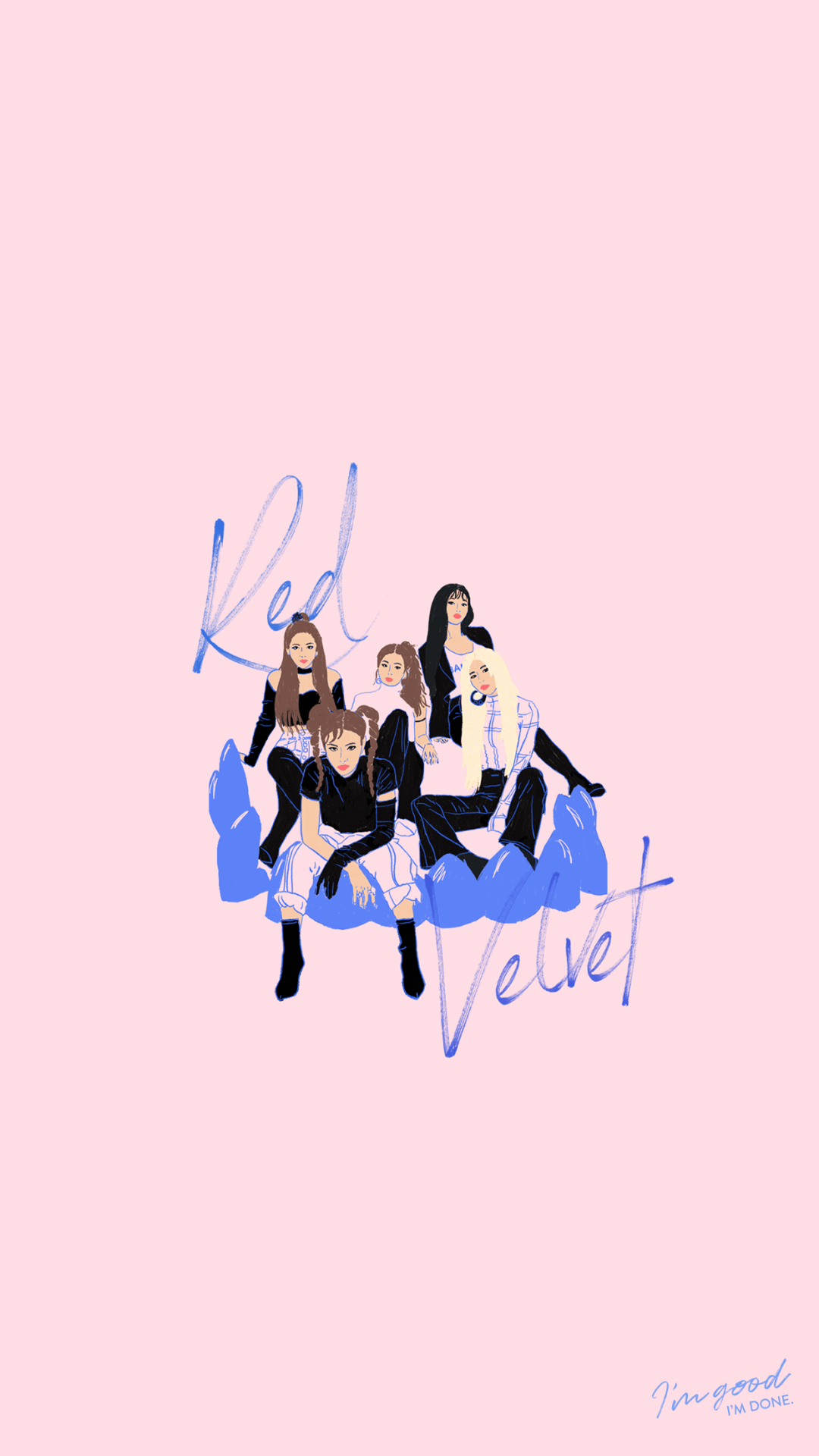 1080x1920 red velvet wallpaper