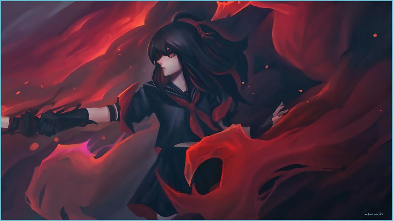 1319x744 Anime Red 10K Wallpaper Free Anime Red 10K Background Anime 4k