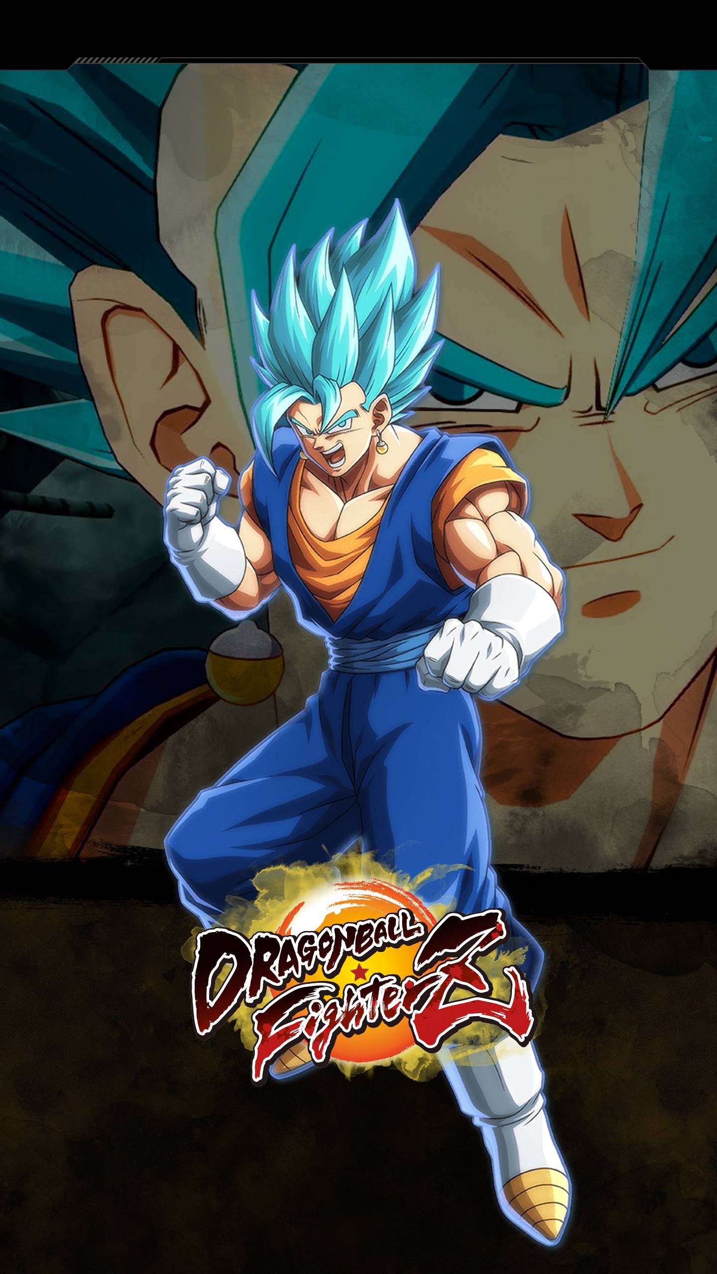 1440x2560 Dragon Ball FighterZ Vegito (SSGSS) Wallpaper. Cat with Monocle