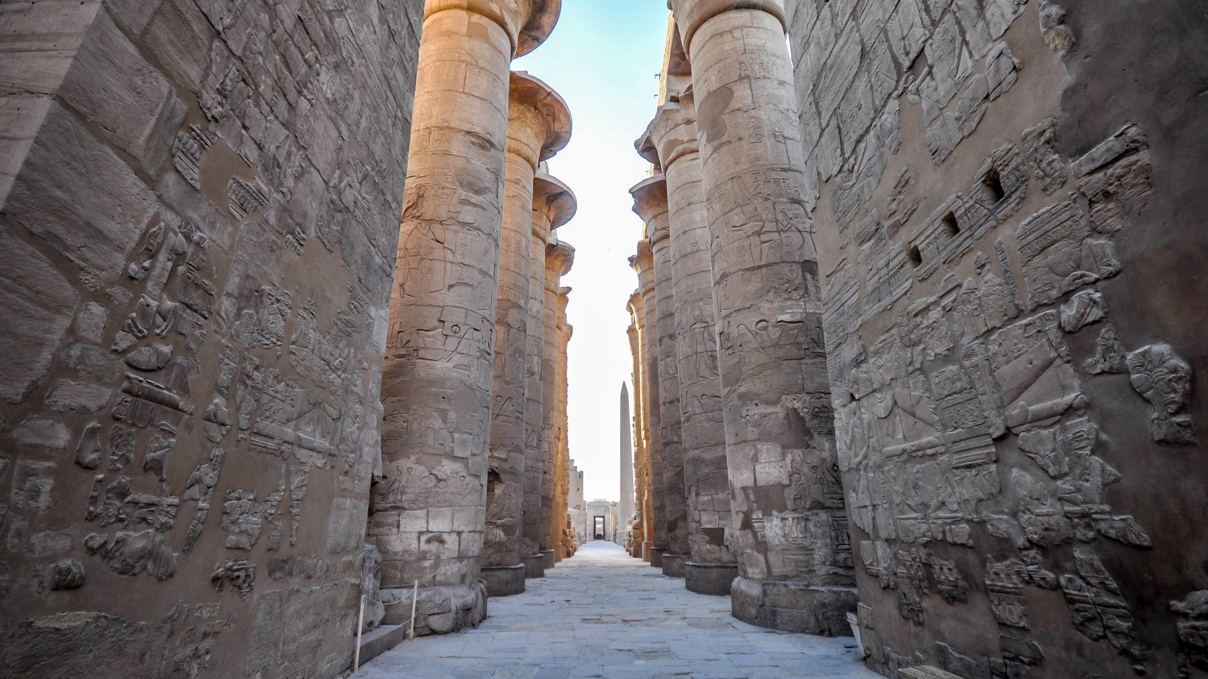 3840x2160 Px Wallpaper Free Karnak Temple By Banks Nash Williams