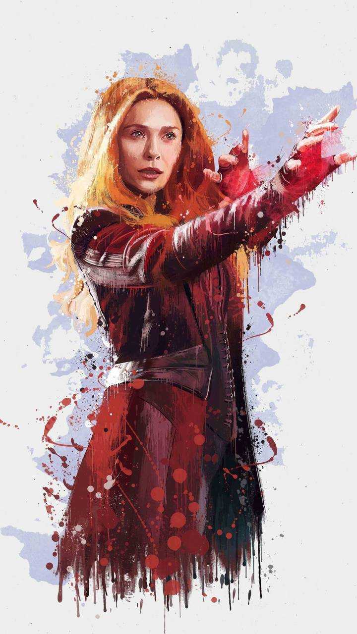 720x1280 4K Scarlet Witch Wallpaper