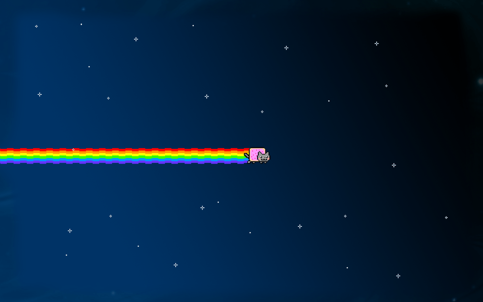 1680x1050 Minimalistic Nyan Cat Wallpaper. Planos de fundo