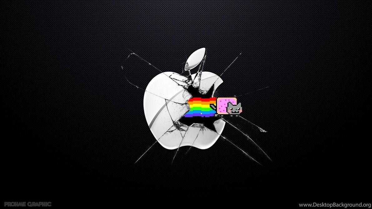 1192x670 Nyan Cat Vs. Apple By PatrickRohmer Desktop Background
