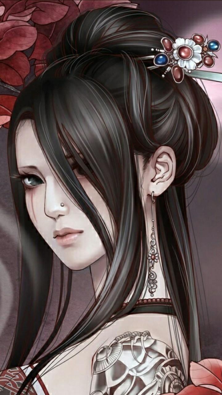 720x1280 Download Japanese Girl wallpaper by zzzhelle now. Browse millions of popular anime wallpaper and ringtones on Ze. Anime art beautiful, Geisha anime, Gothic anime