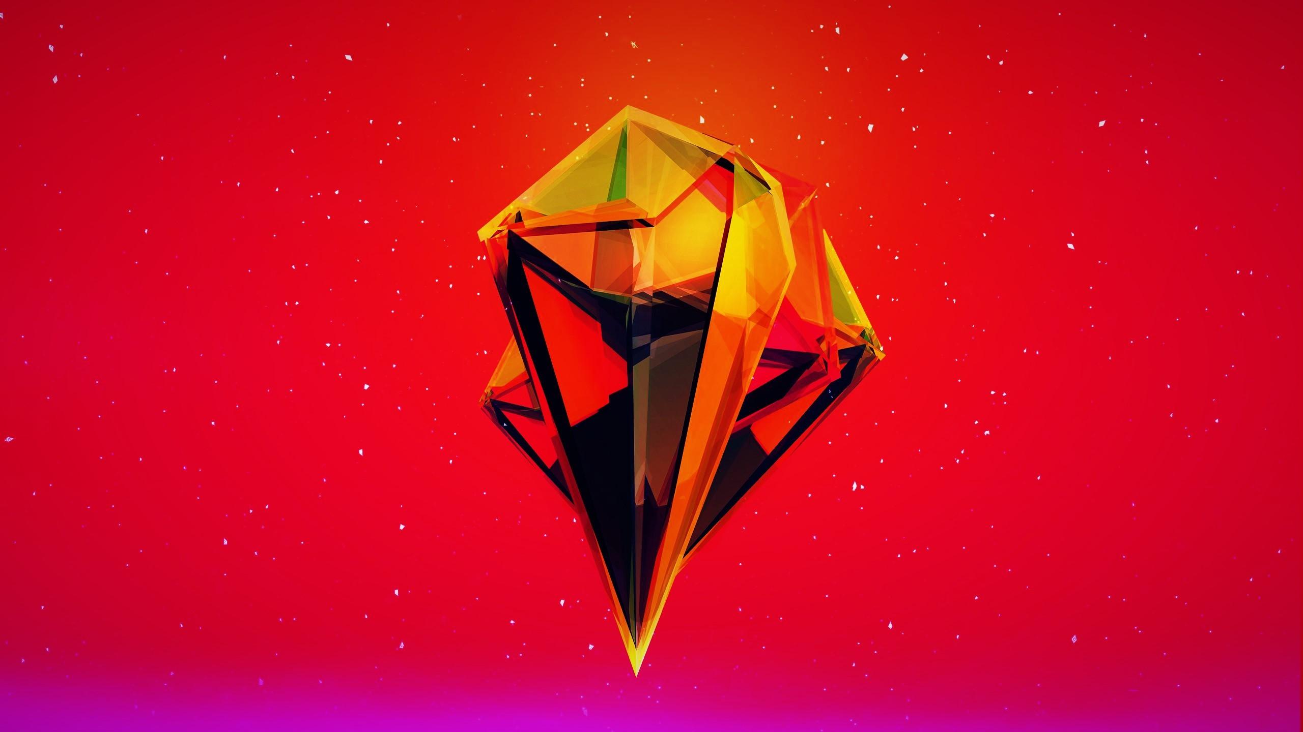 2560x1440 D, #Justin Maller, #red, #pink, #purple, #abstract, #orange, wallpaper. Mocah HD Wallpaper