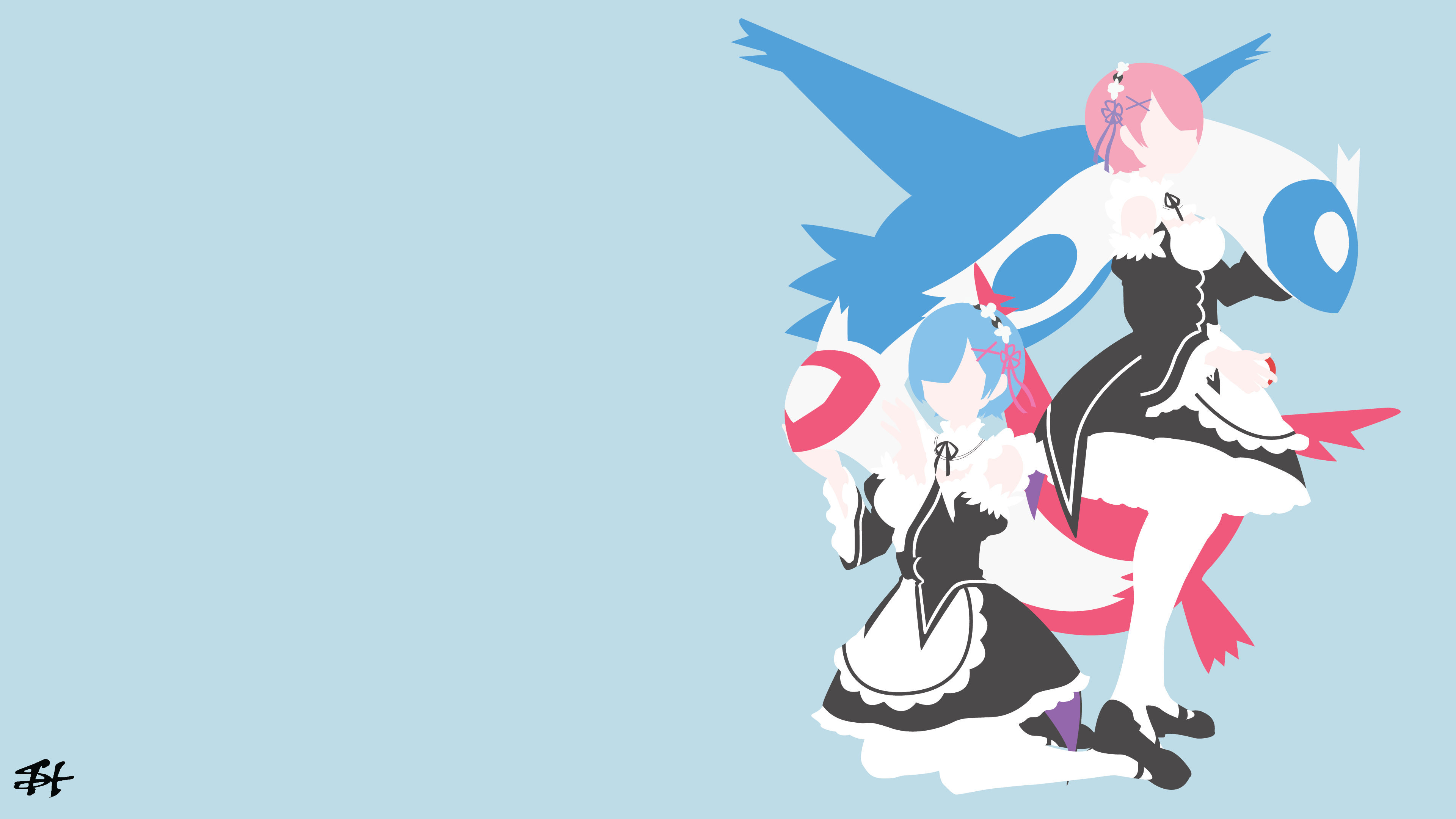 3840x2160 Crossover Latias Pokemon Latios Pokemon Minimalist Pokemon Ram Re Zero Re Zero Starting Life In Anot Wallpaper:3840x2160