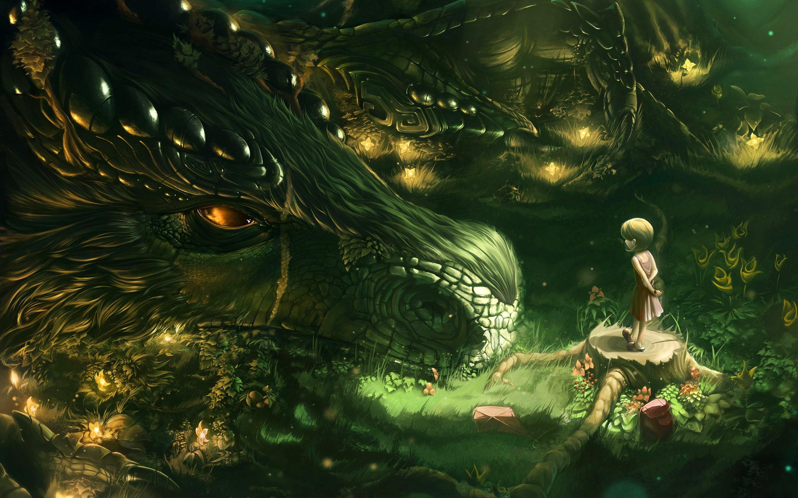 2560x1600 Dragon Background Free Download