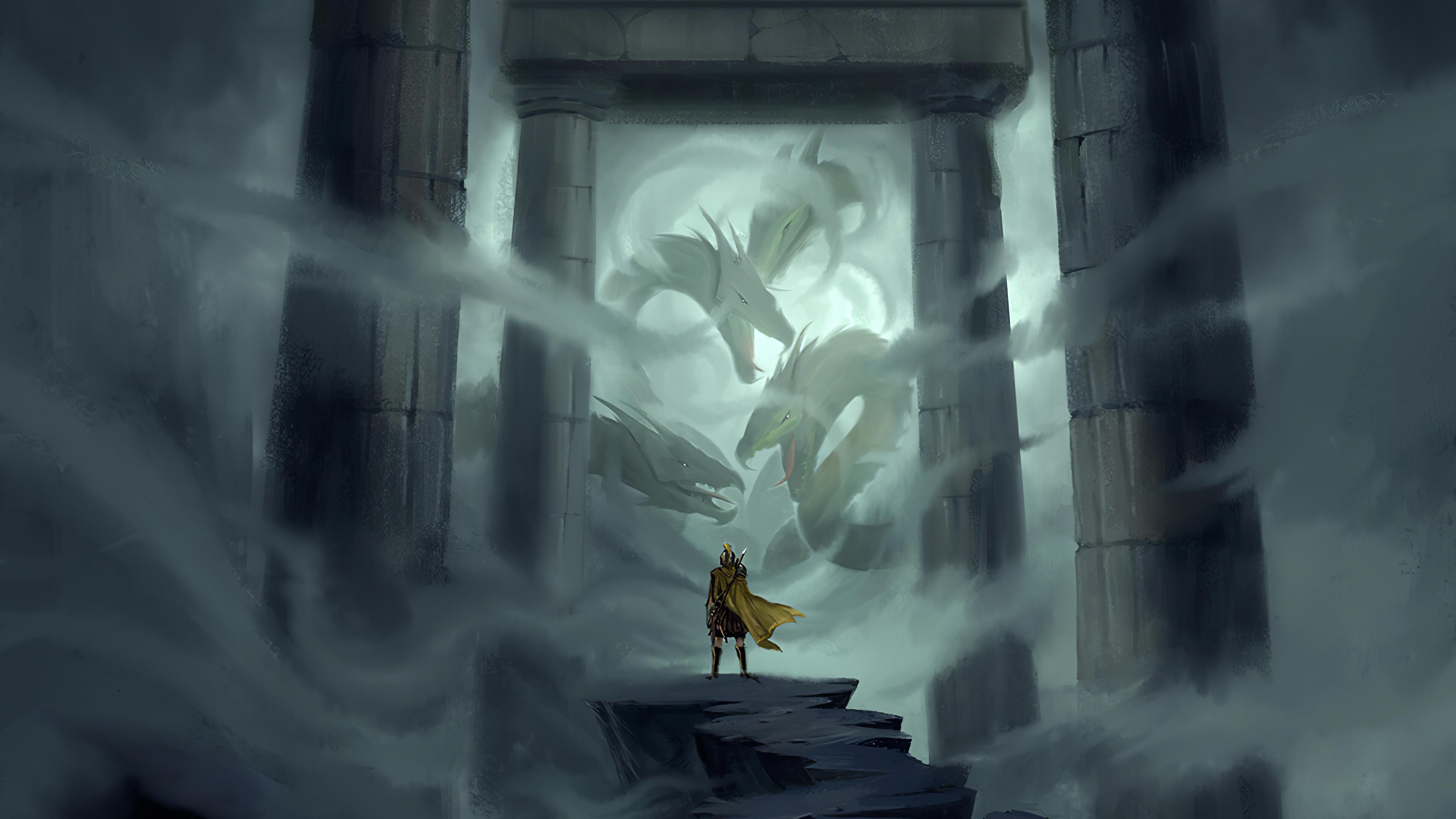 3840x2160 Fighting Dragons 4k, HD Artist, 4k Wallpaper, Image, Background, Photo and Picture