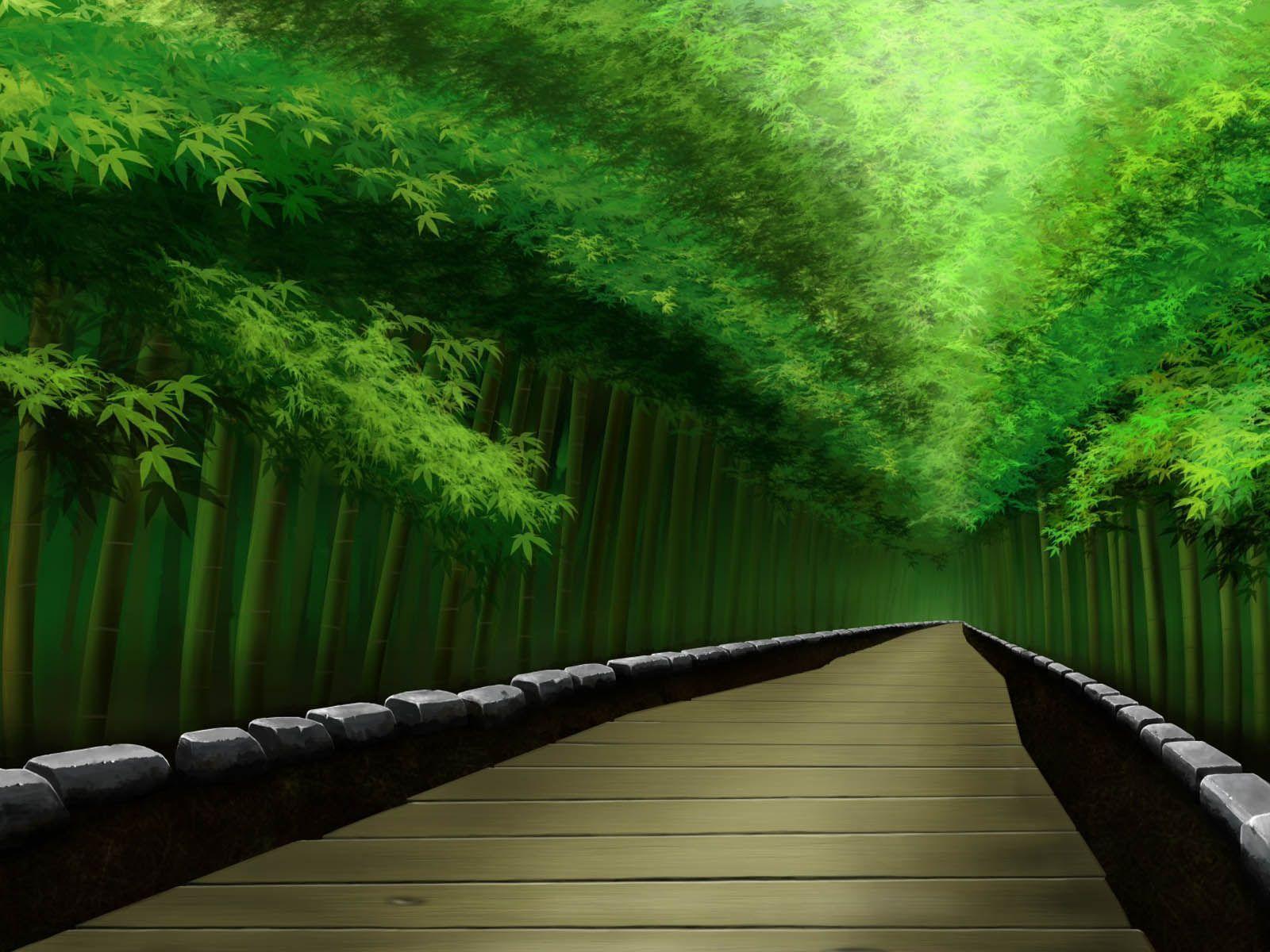 1600x1200 wallpaper: Bamboo Forest Background