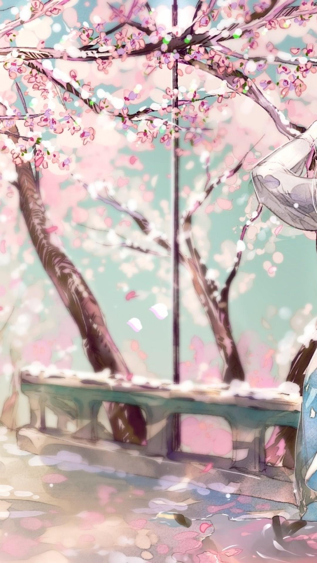 Anime Sakura Flower Wallpapers - Top Free Anime Sakura Flower ...