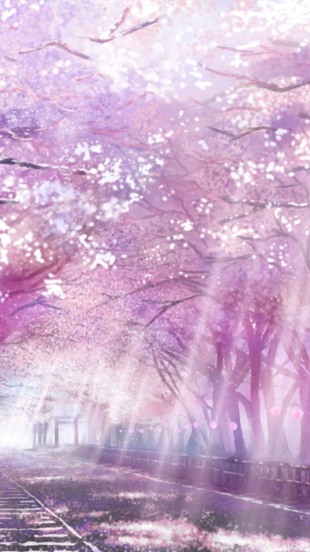 1080x1920 Anime Sakura Wallpaper