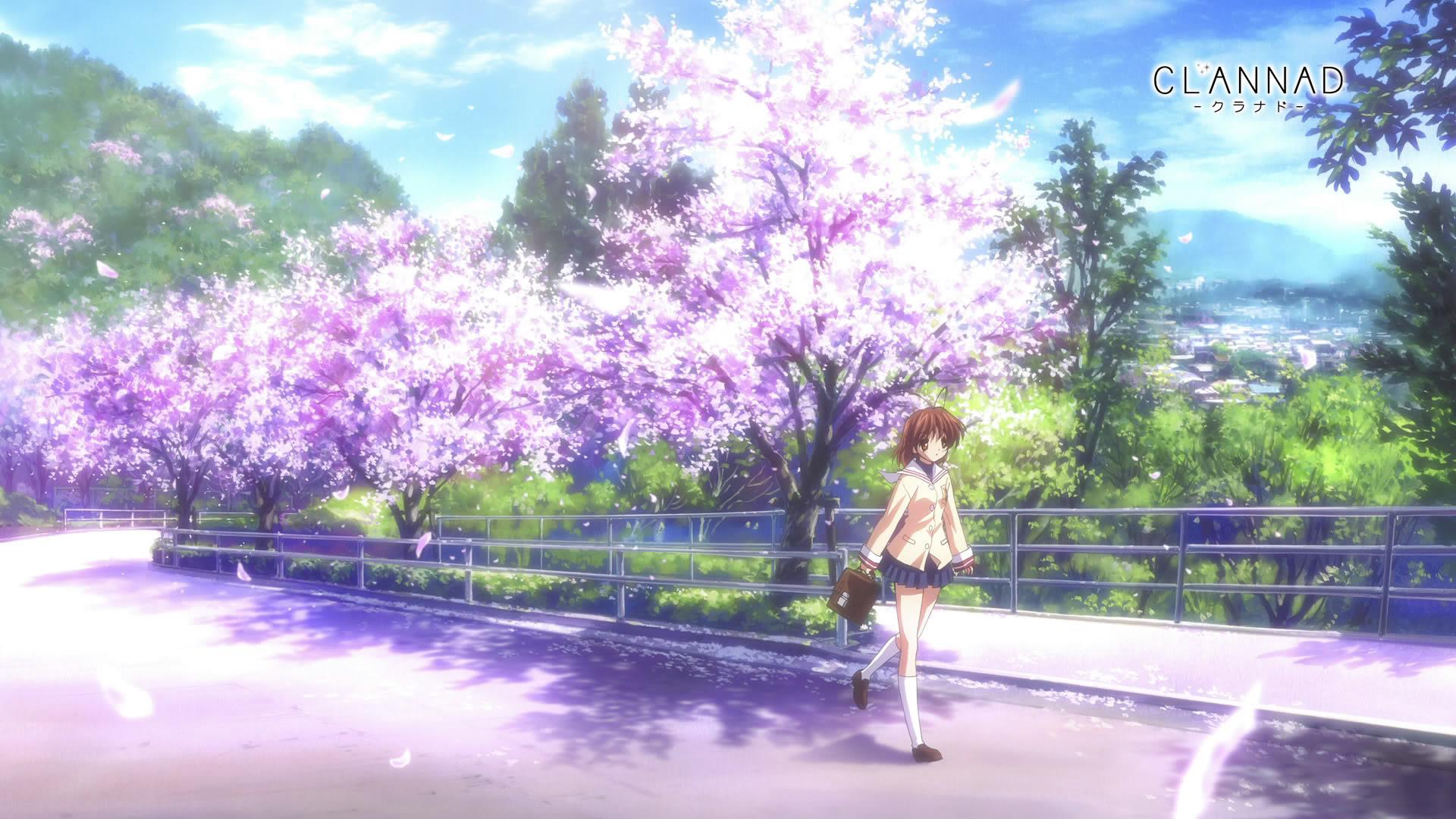 1920x1080 Anime Cherry Blossom