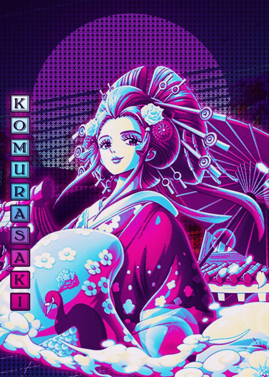 857x1200 Komurasaki One Piece' Poster by Introv Art. Displate. One piece wallpaper iphone, One piece fanart, One piece anime