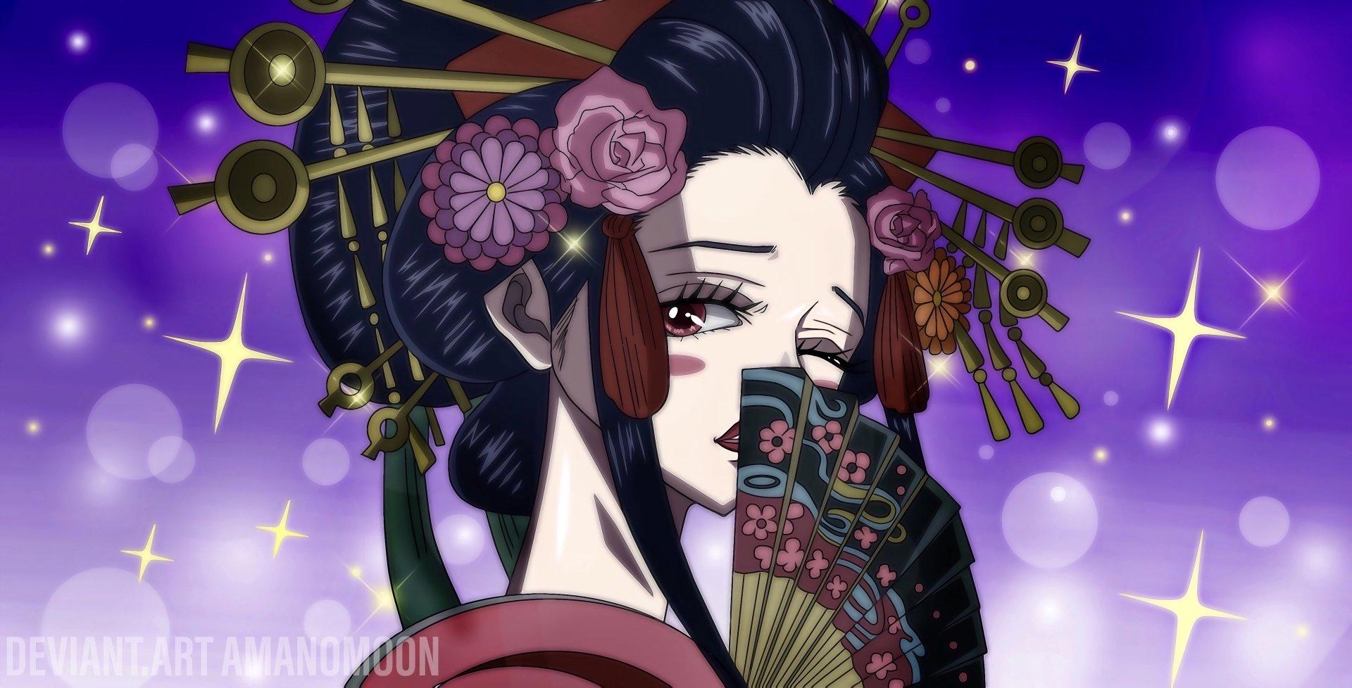 1920x978 4K Ultra HD Komurasaki (One Piece) Bakgrundsbilder