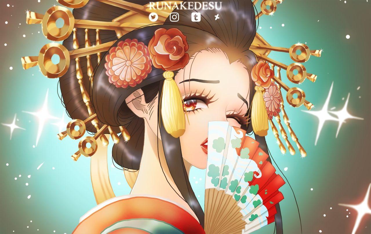 1280x808 Oiran Komurasaki Wano One Piece. Anime, Wallpaper background, Wallpaper