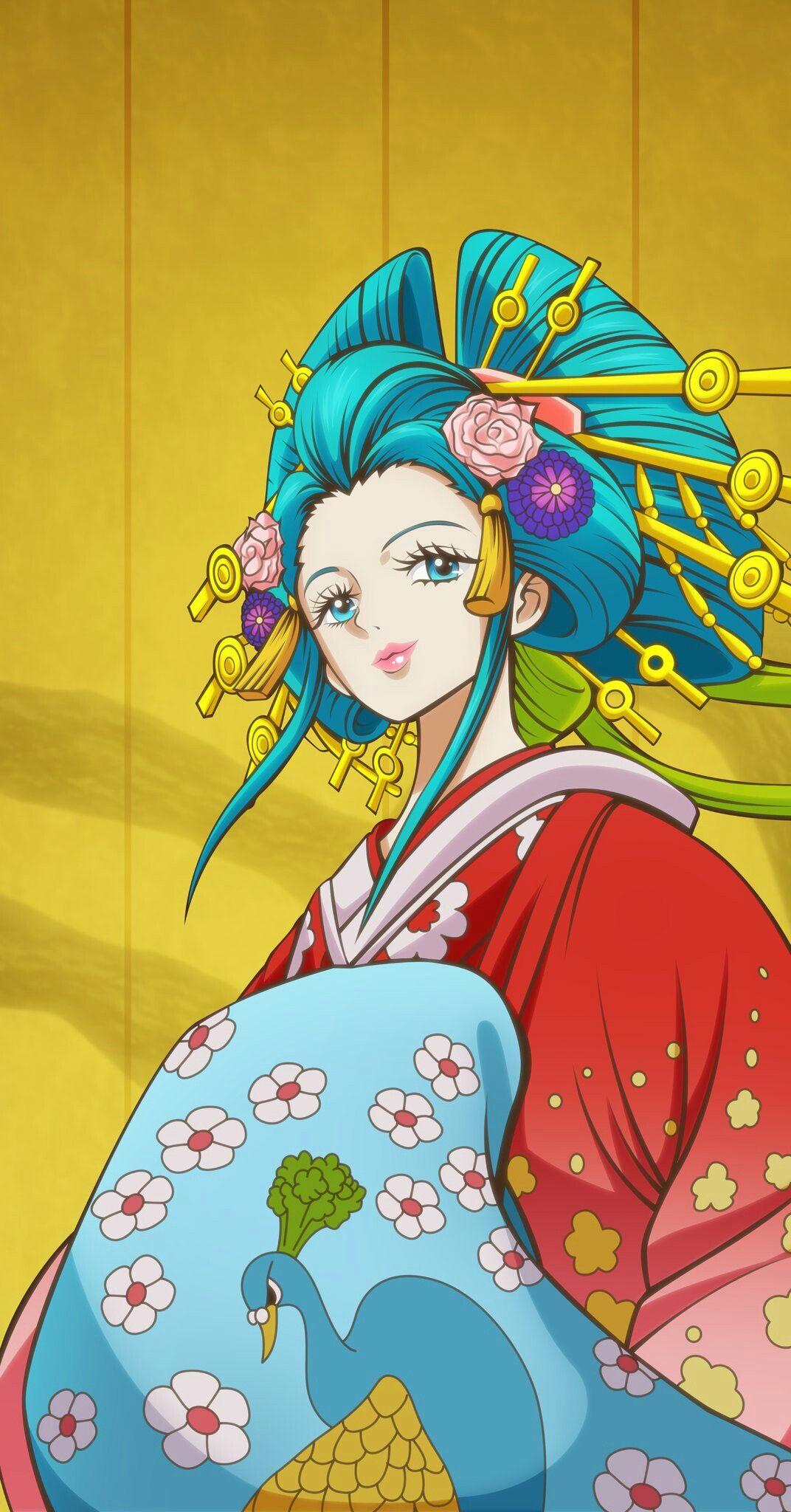 1072x2048 Oiran Komurasaki. Mangá one piece, Anime, One piece anime