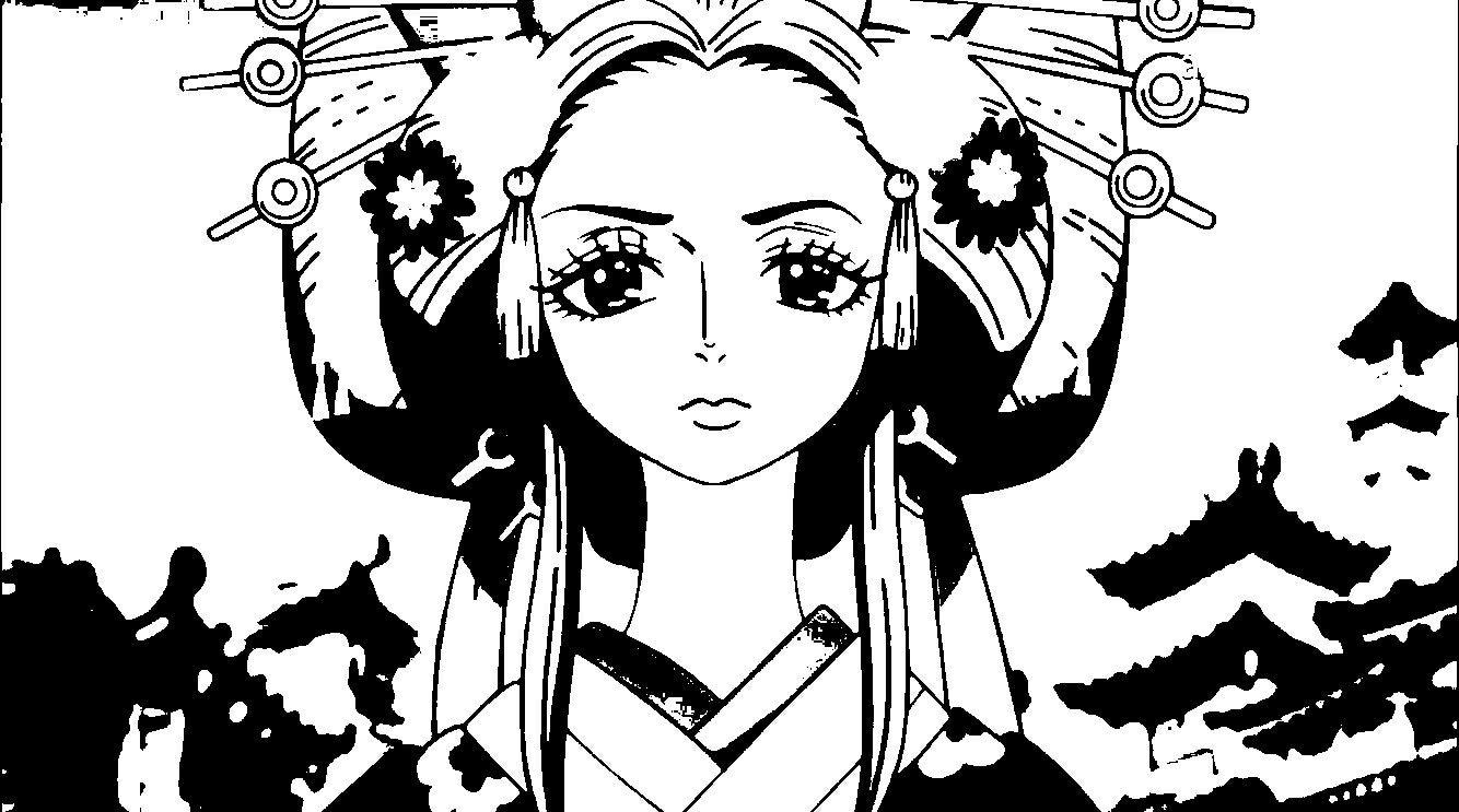 1334x743 Komurasaki #BlackAndWhite. アニメ