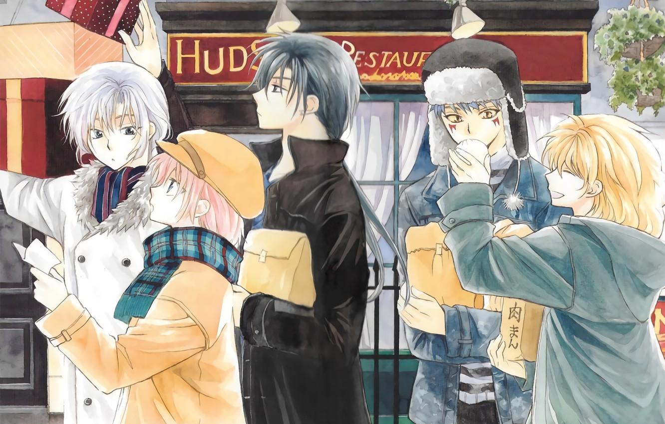 1332x850 Wallpaper dragons, guys, Dawn Yona, Akatsuki no Yona, Yona of the Dawn image for desktop, section сёнэн