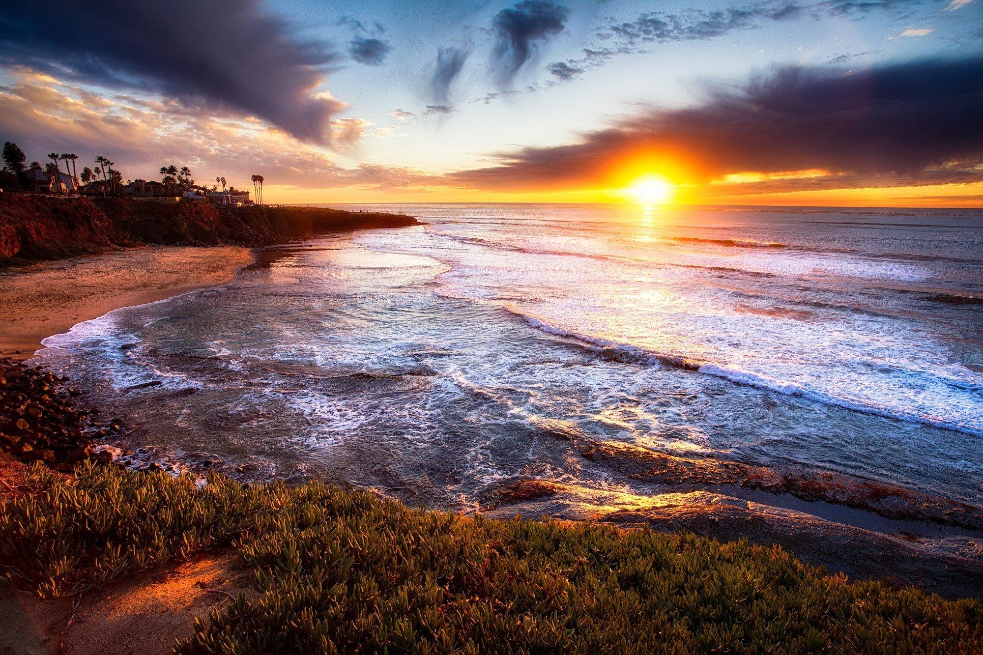 2000x1333 san, Diego, California, Sunset, Landscape Wallpaper HD / Desktop and Mobile Background