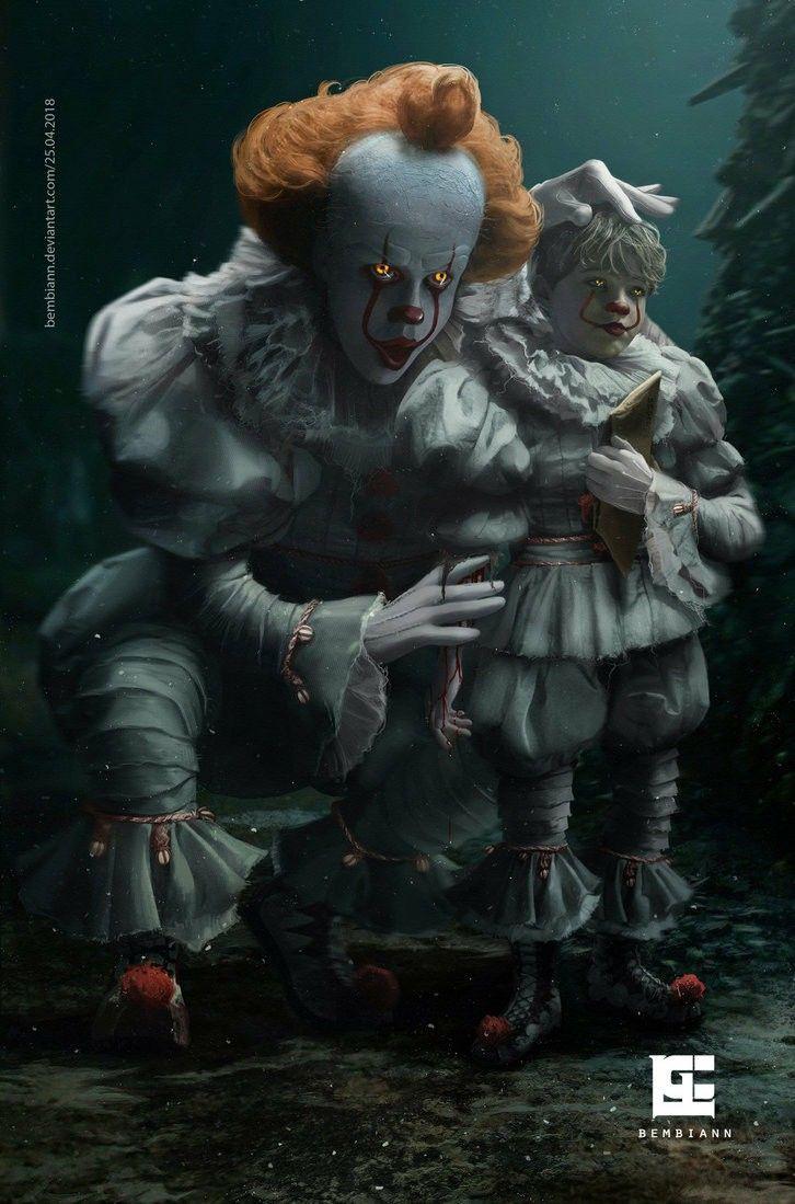 726x1099 Pennywise and Georgie. Clown horror, Horror artwork, Horror villians
