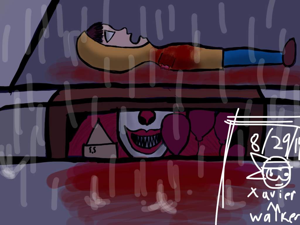 1024x768 Pennywise Kills Georgie (book version) (art)