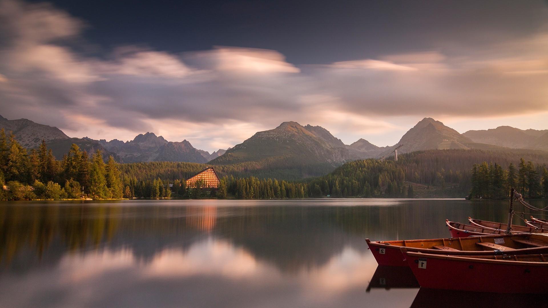 1920x1080 1920x1080 water boat lake mountain wallpaper JPG 341 kB