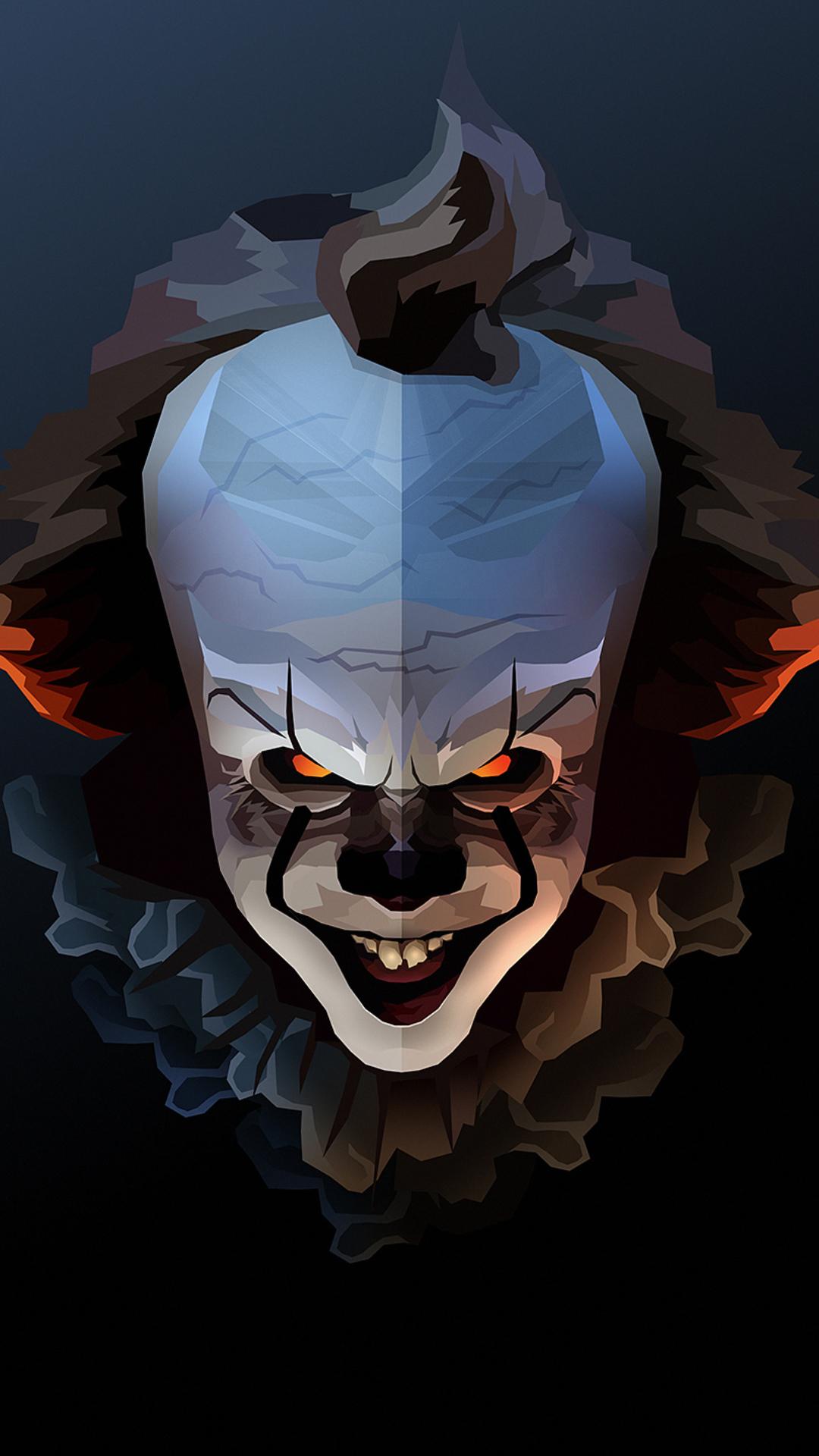 1080x1920 1080x1920 pennywise, clown, artist, artwork, digital art, hd, , it for iPhone 8 wallpaper