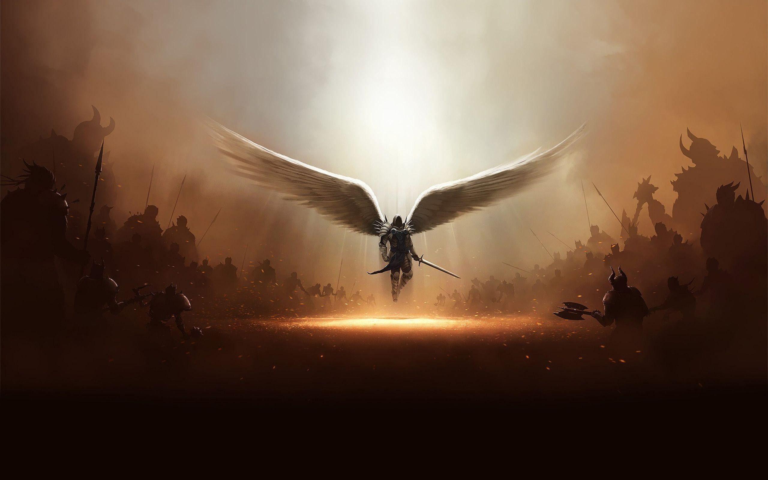2560x1600 Saint Michael the Archangel Wallpaper